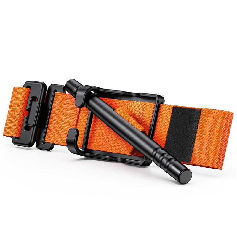 Load image into Gallery viewer, Qen Tactical Tourniquet One-Handed Operation (Orange)