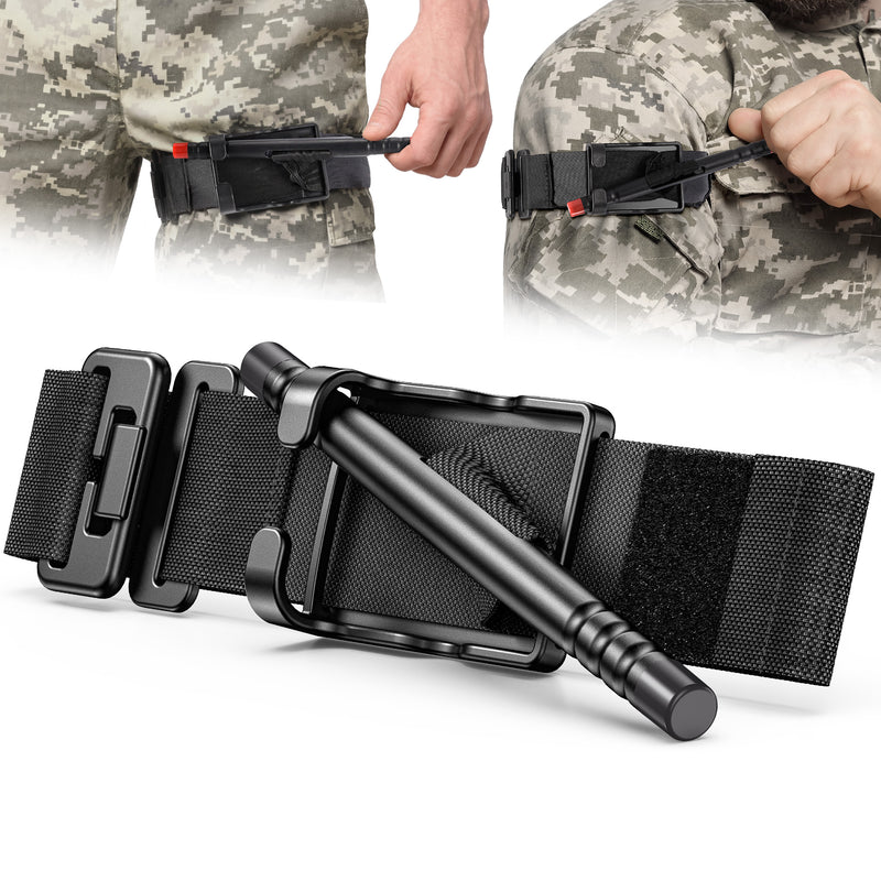 Load image into Gallery viewer, Qen Tourniquet for Severe Bleeding Control, Gear for First Aid Kits and Tourniquet Kits, Suitable for Emergencies, One-Handed Operation (Black)
