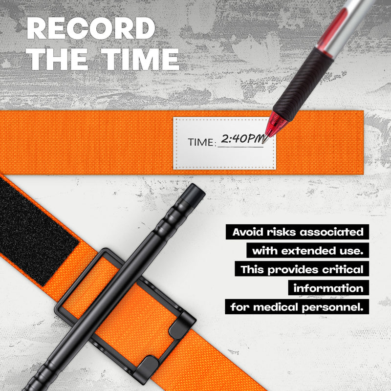 Load image into Gallery viewer, Orange Qen Tourniquet for Severe Bleeding Control, Gear for First Aid Kits and Tourniquet Kits, Suitable for Emergencies, One-Handed Operation
