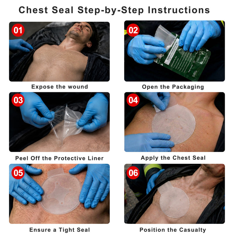 Load image into Gallery viewer, Bleeding Control Kit, Portable Emergency Trauma First Aid Kit with Compression Bandage, Gauze and Chest Seal, for Car Travel Camping Hiking Outdoor Preparedness

